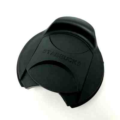 Starbucks Coffee Replacement Plastic Lid for 12oz.Tumbler Cup Black Logo Slide 