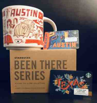 Austin Texas Been There Starbucks Coffee Mug NIB 14oz W/Gift Cards - Sold on eBay Jun, 19th 2019 for $29.75
