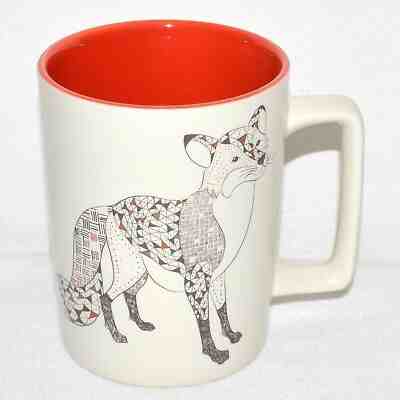 Starbucks 2017 White Christmas Fox 14oz Coffee Mug Cup Ceramic Holiday New - Sold on eBay Jun, 19th 2019 for $15.25