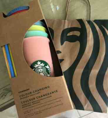 Starbucks Color Changing Cups Set Of 5 **NEW** - Sold on eBay Jun, 19th 2019 for $70.00