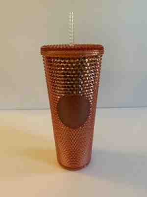NEW Starbucks Venti Tumbler Summer 2019 IRIDESCENT JEWELED 24oz Rose Gold Pink - Sold on eBay Jun, 19th 2019 for $31.75