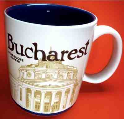 Rare Official STARBUCKS City Coffee Mug Romania, Bucharest, US Seller - Sold on eBay Jun, 19th 2019 for $39.99
