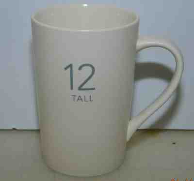 Starbucks TALL 12 White Grey Ceramic 2011 Coffee Cup Mug 12 oz Matte Finish - Sold on eBay Jun, 19th 2019 for $17.45