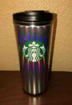 NEW 2018 HOLIDAY STARBUCKS RAINBOW IRIDESCENT 16 OZ HOT COLD COFFEE MUG TUMBLER - Sold on eBay Jun, 19th 2019 for $21.95