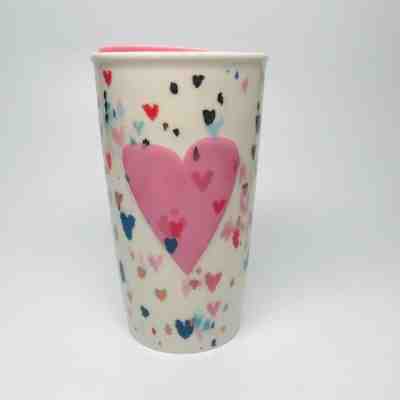 2018 Starbucks Valentines Pink Heart Ceramic 1002 Tumbler - Sold on eBay Jun, 19th 2019 for $25.99