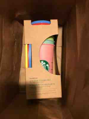 Starbucks Color Changing Reusable Cold Cup Collection Pack of 5 Lids Straws 24oz - Sold on eBay Jun, 19th 2019 for $75.99