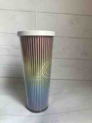 Starbucks 2019 Summer Rainbow Pride Love Cold Cup Tumbler 24 Fl Oz Venti - Sold on eBay Jun, 19th 2019 for $28.99