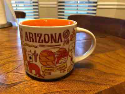 Starbucks Arizona Been There Series Coffee Mug Orange Cup Grand Canyon Sedona AZ - Sold on eBay Jun, 18th 2019 for $17.99
