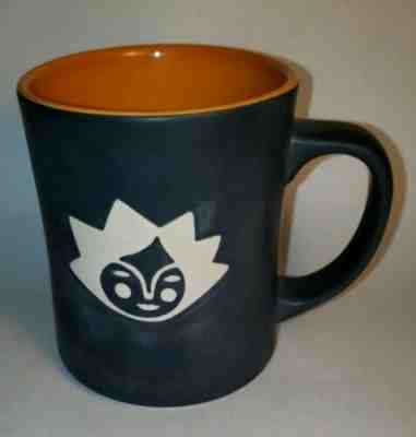 STARBUCKS Black/Orange MERMAID SUN FACE etched in BONE CHINA 2011 Coffee mug Cup - Sold on eBay Jun, 18th 2019 for $19.80