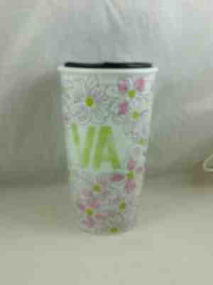 Starbucks Travel Porcelain Coffee Virginia VA Flowers 2016, RARE - Sold on eBay Jun, 18th 2019 for $24.99