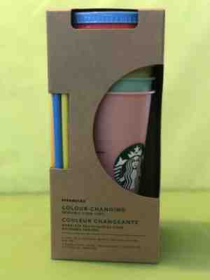 Starbucks Siren Reusable Rainbow Color Changing Cold Cup 24 oz, Set of 5 - Sold on eBay Jun, 18th 2019 for $64.99