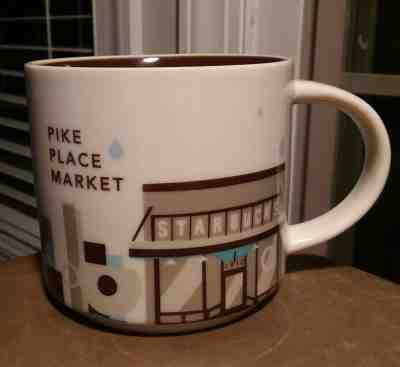Starbucks Mug 2015 Pike Place Market ~ You Are Here Collection Seattle ~ 14 OZ - Sold on eBay Jun, 18th 2019 for $22.00