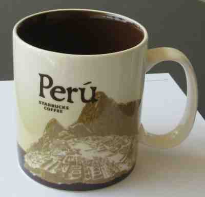 Starbucks Global Icon Series PERU Coffee  Mug Cup - Sold on eBay Jun, 18th 2019 for $15.49