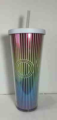 Starbucks Cold Cup Love Pride Rainbow Reusable Tumbler Grande Rainbow Straw New - Sold on eBay Jun, 18th 2019 for $25.50