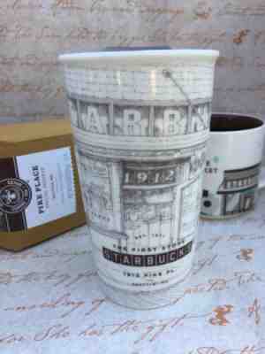 Seattle Pike Place First Starbucks Ceramic Tumbler 16oz Coffee Cup Mug New - Sold on eBay Jun, 18th 2019 for $29.95