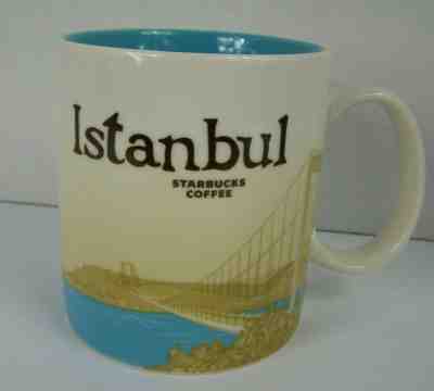 Starbucks Istanbul Coffee Mug Cup 2014 Global City Collector Series White 16 oz  - Sold on eBay Jun, 18th 2019 for $22.24
