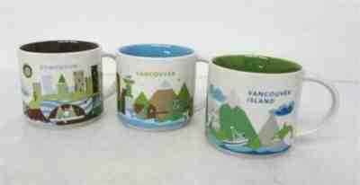 Starbucks You Are Here Collection Vancouver, Edmonton, Vancouver Island - Sold on eBay Jun, 18th 2019 for $15.22