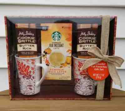 Starbucks Fall Favorites PSL Gift Set Pumpkin Spice Latte Via 2 Mugs Cookies NEW - Sold on eBay Jun, 18th 2019 for $49.95