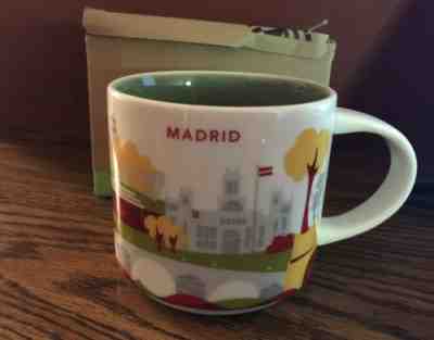 Starbucks Coffee Mug / Your Are Here Collection Madrid Spain / 3 1/2" Tall - Sold on eBay Jun, 18th 2019 for $18.55