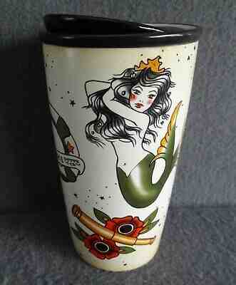 Starbucks 2015 Traditional Tattoo Siren Sailor Jerry Tumbler Ceramic 12oz Mug  - Sold on eBay Jun, 18th 2019 for $47.98