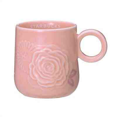 Starbucks Japan 2019 Mother's Day April New Mug Embossed Pink 355 ml - Sold on eBay Jun, 18th 2019 for $48.88