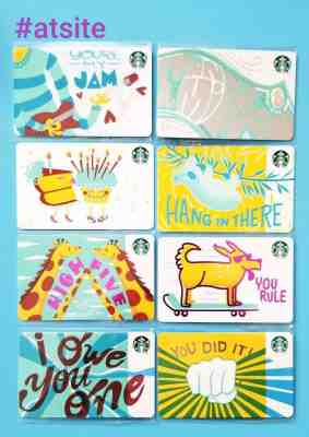 Starbucks Card 2019 April-May Cards Diamond ? Print Mark Lot Of 8 RARE - Sold on eBay Jun, 18th 2019 for $15.95
