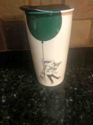 NEW STARBUCKS 2014 BOY WITH GREEN BALLOON 12 OZ CERAMIC TUMBLER MUG - Sold on eBay Jun, 18th 2019 for $22.00
