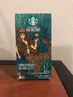 Opened Starbucks VIA Instant Anniversary Blend Vintage ‘17 11 Packet Limited HTF - Sold on eBay Jun, 17th 2019 for $35.00