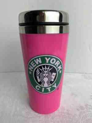 Starbucks Stainless Pink NYC Travel Mug - Sold on eBay Jun, 17th 2019 for $18.99