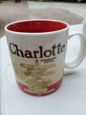 Starbucks Global Icon Series Charlotte City Coffee Mug 2012 Red You Are Here - Sold on eBay Jun, 17th 2019 for $22.60