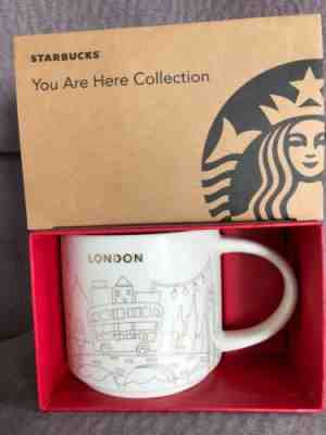 Starbucks London YAH Mug Christmas 2017 Big Ben Wheel Bus Holiday You Are Here - Sold on eBay Jun, 17th 2019 for $38.99