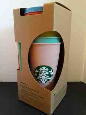 (5) New Starbucks Colour-Changing Reusable Cold Cups - Sold on eBay Jun, 17th 2019 for $31.95