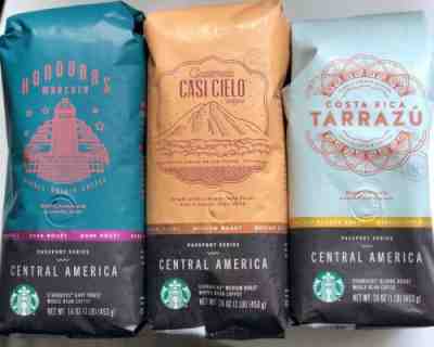 Starbucks Whole Bean-Cental American Series-limited 3-1lb Bags - Sold on eBay Jun, 17th 2019 for $19.90