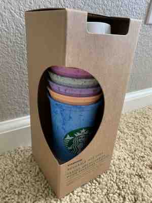 RARE 2019 Starbucks Reusable Hot Cups 6 Pack Lids Not Color changing - Sold on eBay Jun, 17th 2019 for $23.00