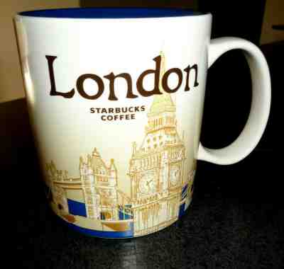 Starbucks London Global Icon Collector Series Coffee Mug/Cup 16 oz - Sold on eBay Jun, 17th 2019 for $29.95