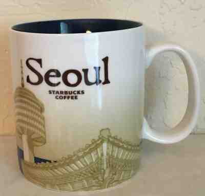 Starbucks Seoul Korea Mug Slightly Used 2008 Collector Series 16 Fl Oz/473 mL - Sold on eBay Jun, 17th 2019 for $44.95