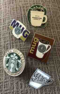 Starbucks Employee Naked Siren Logo Mug, Casa Elite FY11 Pinback Award Lot Of 5 - Sold on eBay Jun, 17th 2019 for $35.00