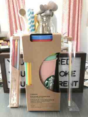 Starbucks Color Changing Cup SET, Rainbow Straw and Ombré Straw Set - Sold on eBay Jun, 17th 2019 for $78.00