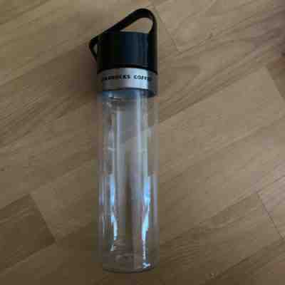 Starbucks Water Bottle Clear Black Plastic Tumbler - Sold on eBay Jun, 17th 2019 for $18.00