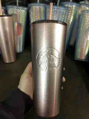 New Starbucks Rose Gold Cold Tumblr Venti With Straw 2018 Holiday Cup Christmas - Sold on eBay Jun, 17th 2019 for $40.00