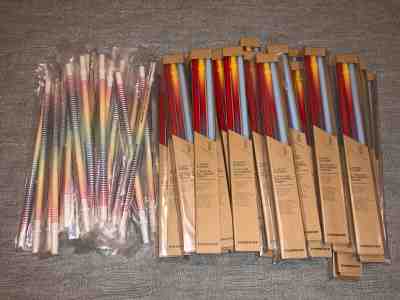 HUGE LOT OF 64 - Starbucks Rainbow & Red, Ombre, Blue Reusable VENTI Straws - Sold on eBay Jun, 17th 2019 for $130.00