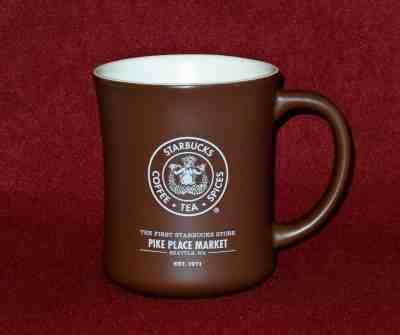 Starbucks 2008 First Store Pike Place Market Seattle Brown 16 ounce Mug EUC - Sold on eBay Jun, 17th 2019 for $18.00