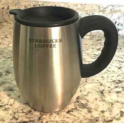 STARBUCKS Stainless Steel Barista Travel Chubby Mug, 16 oz. - Sold on eBay Jun, 17th 2019 for $29.95