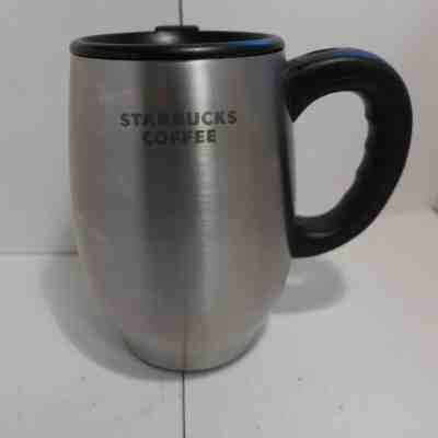 Rare 2006 16oz Stainless Steel Chubby Barrel Starbucks Coffee TRAVEL MUG LID - Sold on eBay Jun, 17th 2019 for $27.99