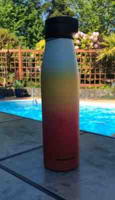 STARBUCKS rainbow Stainless steel water bottle magnetic lid Brand NEW - Sold on eBay Jun, 17th 2019 for $28.88