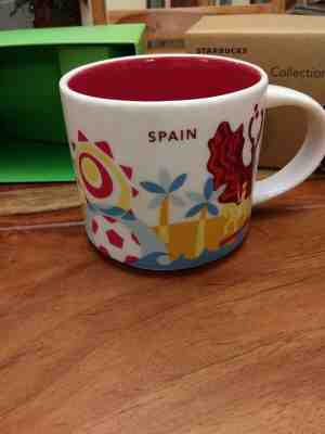  STARBUCKS "You Are Here" Collection SPAIN 14 oz Coffee Mug New In Box - Sold on eBay Jun, 16th 2019 for $36.00