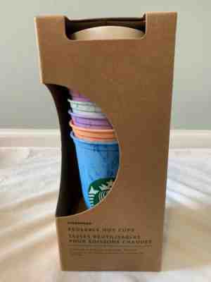 Starbucks Marble Reusable Hot Cups 6 Variety Colors Drink Cup New - Sold on eBay Jun, 16th 2019 for $20.99