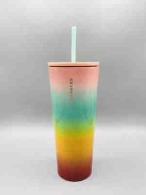 Starbucks Pride Rainbow Cold Cup Tumbler Venti 24 oz Summer 2019 RARE SOLD OUT - Sold on eBay Jun, 16th 2019 for $34.00