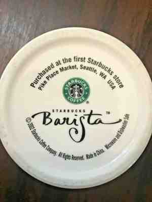 Starbucks 2002 Pike Place Market Barista Coffee Mug Collectible Seattle  - Sold on eBay Jun, 16th 2019 for $22.00