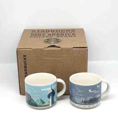 Lot of 2 Starbucks Korea 2016 Real Seoul Tower Palace City Demi Espresso Mugs  - Sold on eBay Jun, 16th 2019 for $39.99